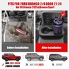 Mabett Upgrade Removable Rear Dual Cup Holder for Ford Bronco