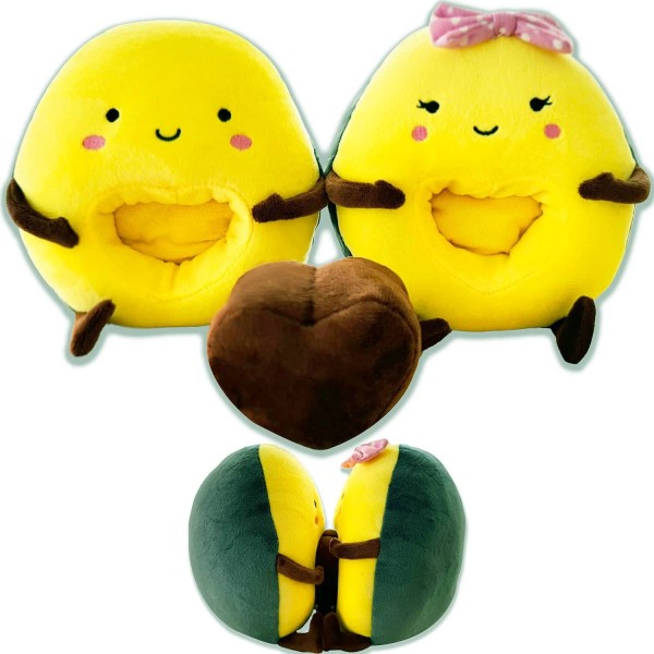 BelugaDesign Avocado Plush | Reversible Green Brown Kawaii Plushie