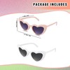 Loanzeg 12 Pairs Bachelorette Party Sunglasses Heart Shaped Sunglasses Party
