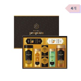 Aekyung Royal Propolis High-Performance Edition Wash Gift Set 4 sets, 1 box, 1 set / 애경 로얄 프로폴리스 고기능 에디션 워시 선물세트 4세트 한박스, 1세트
