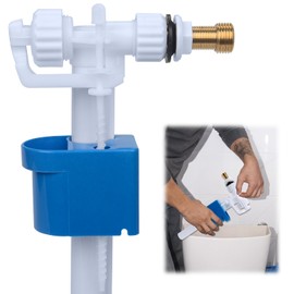 Spülkasten Füllventil Universelles, Schwimmerventil G3/8"&G1/2" für Spülkästen, Spülkasten Ersatzteile Einstellbare, Messing Anschluß WC Spülkasten Ersatzteile