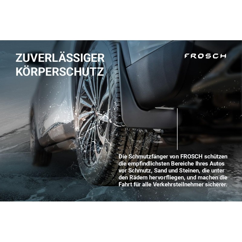 Mud Flaps Front for Volkswagen Touareg 2018-> 2 Pieces (Optimum)