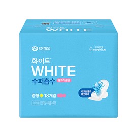 White Super Absorbent (M/L/Overnight) - Overnight 14P