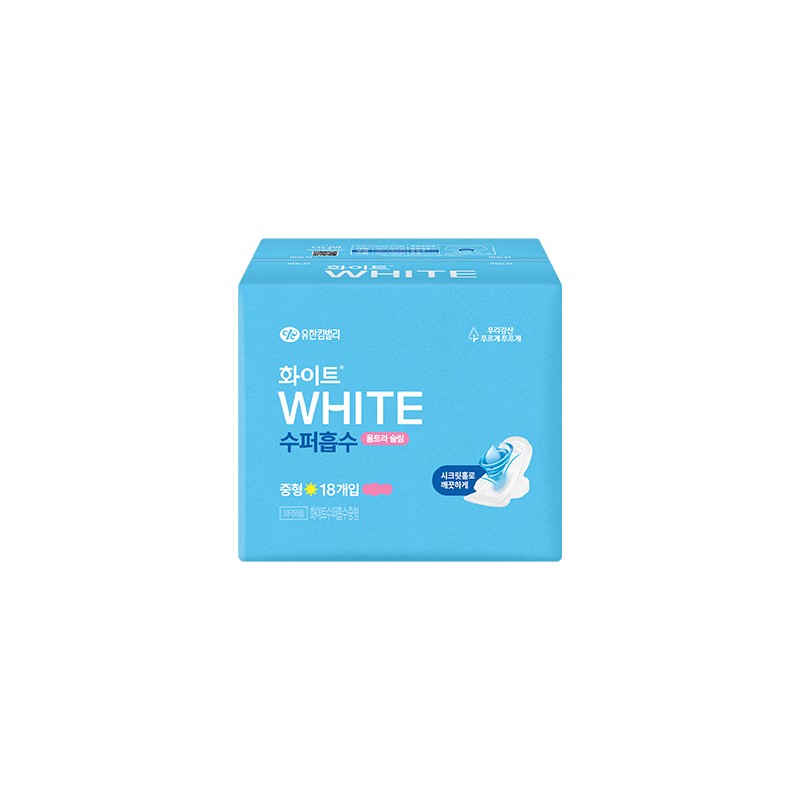 White Super Absorbent (M/L/Overnight) - Overnight 14P