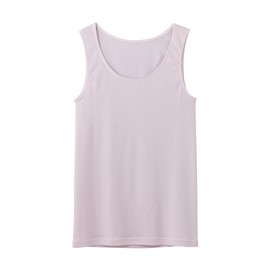 Gunze CB3254 CFA Tank Top, 100% Refreshing Cotton, Made in Japan, New Smoke Pink