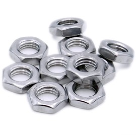 M5 (5mm) Half Lock Hex Nut - Stainless Steel (A2) (Pack of 20)