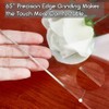NECAUX 52 Inch Round Clear Table Cover Protector, 2mm Thick