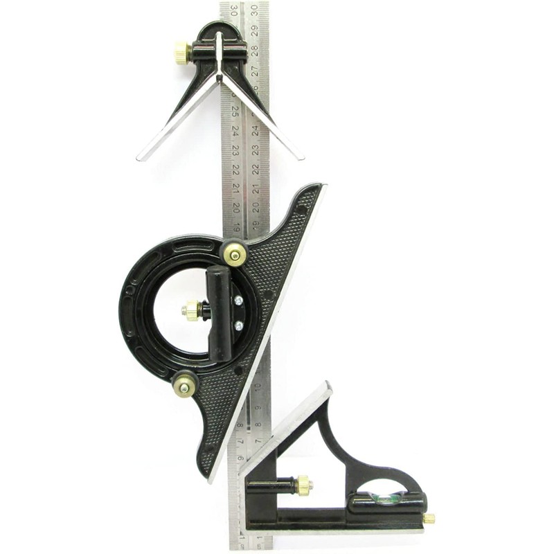 Unibos | Combination Square (12”) | Angle Finder | Protractor