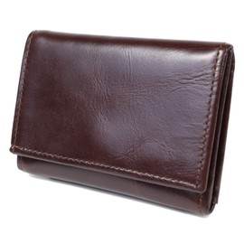 Grand Rois Leather Workshop Trifold Wallet, Small, Men's, Women's, Compact, Coin Purse, Regular, Card Case, Large Capacity, Braun