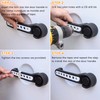 E-cowlboy Grab Handle Inserts Cover+Push Button Knobs Cover Trim for