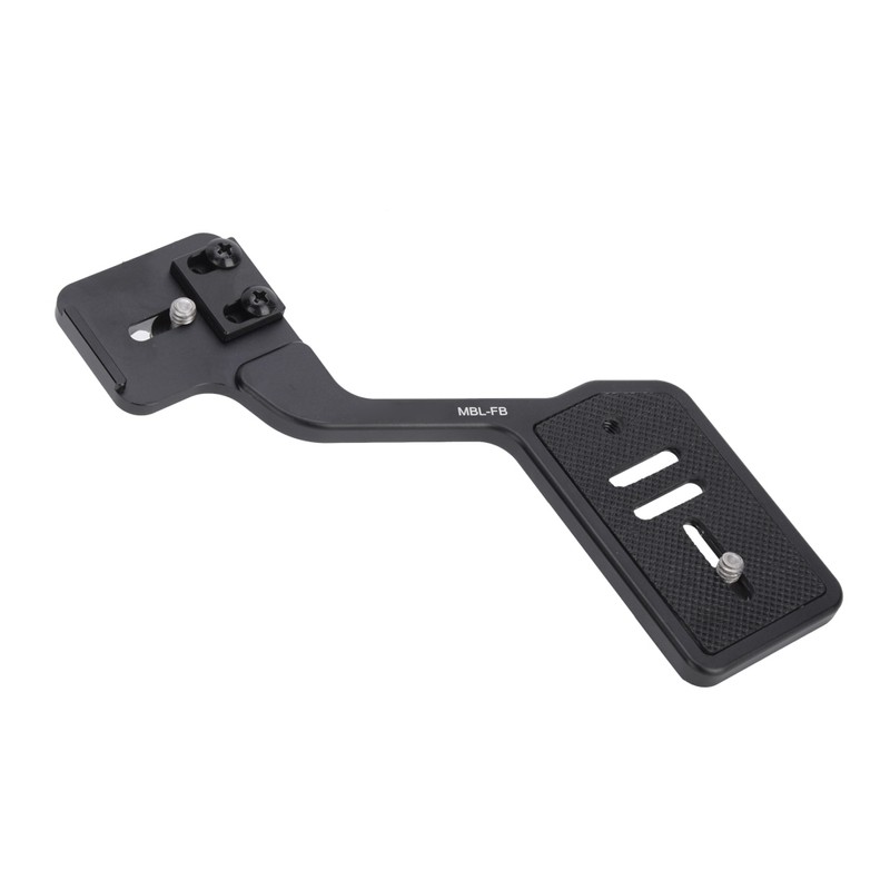 Aluminium Alloy Camera Flashlight Tripod Bracket with Dual 1/4in Screw