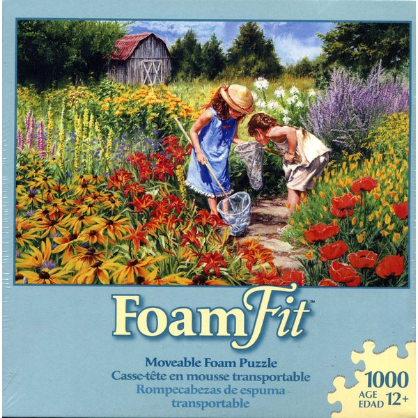 Foam Fit Moveable 1000 Piece Foam Puzzle Where the Butterflies