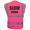 Equestrian SLOW DOWN Hi Viz Vis Vest Horse Riding Reflective