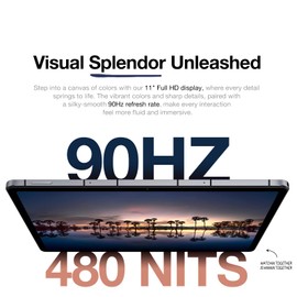 AGM Latest Tablet 11 Inch, Android 14 Tablet Octa-core Processor, 16GB RAM 256GB ROM 2TB TF, 50MP+8MP, FHD IPS In-cell Display | High Refresh Rate | Widevine L1 Certified, 8000mAh, 5G Wi-Fi/GPS/BT/OTG