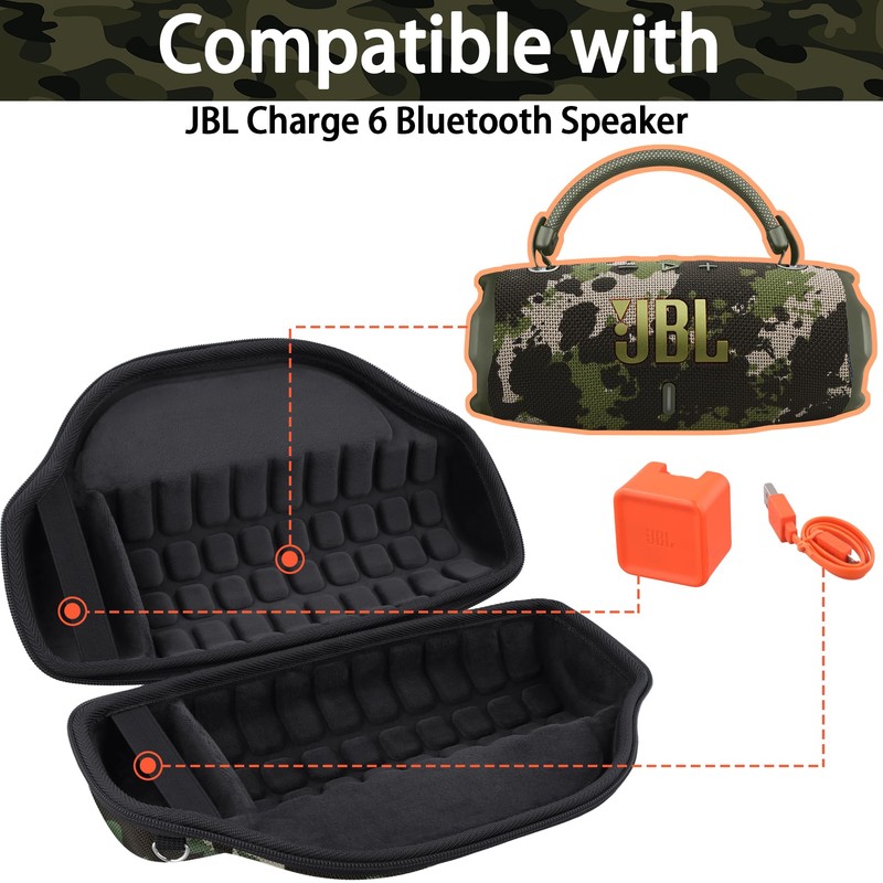 co2CREA Hard Carrying Bag Storge Case for JBL Charge 6