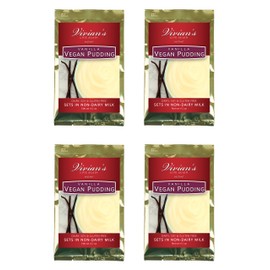Vegan Creamy Vanilla Pudding by Vivian's Live Again 4pk Dairy Free Soy Free Gluten Free