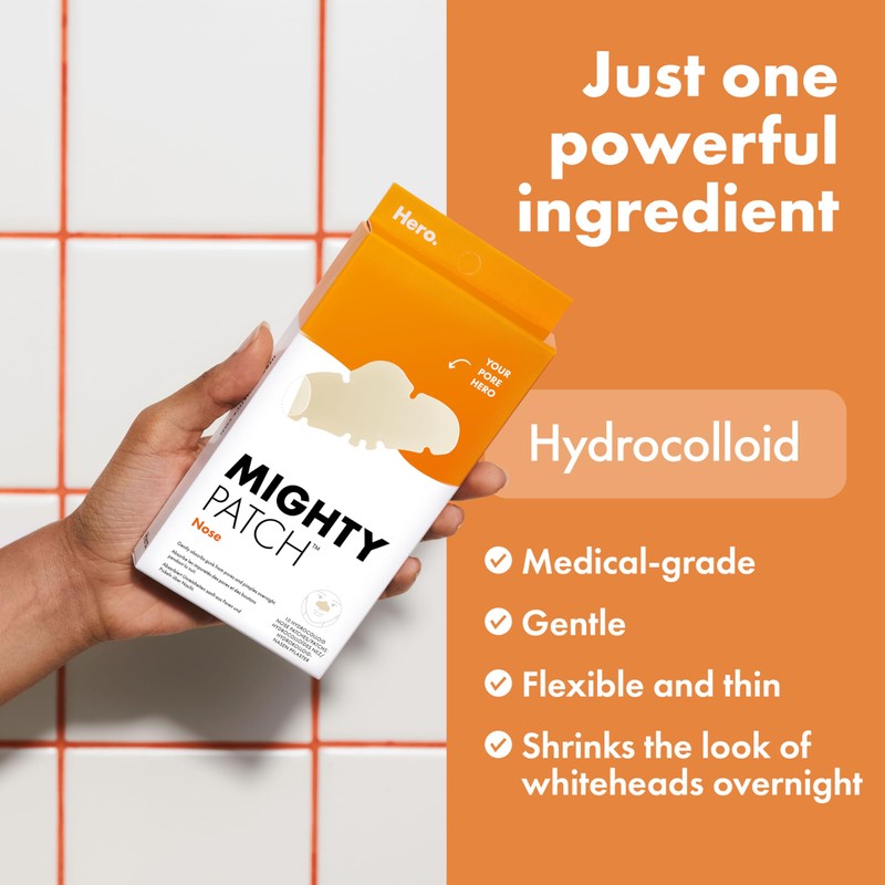 Hero Cosmetics Mighty Patch Nose, XL Hydrocolloid Spot Patches for