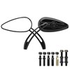 VG MOTO Motorcycle Skull Teardrop Rearview Mirror 8mm 10mm Side