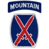 10th Mountain Division Patch Color AGSU