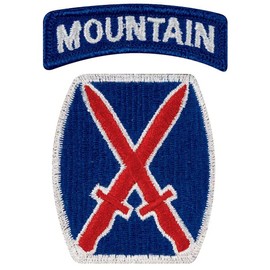 10th Mountain Division Patch Color AGSU