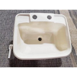 Unbranded RV SINK 15"X12" OFF WHITE PLASTIC LAVATORY SINK