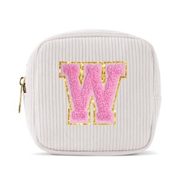 Pocmimut - Bolsa de maquillaje para mujeres y adolescentes, regalo de cumpleaños ideal para novia, profesora y madre, Mini-Blanco, Mini, W