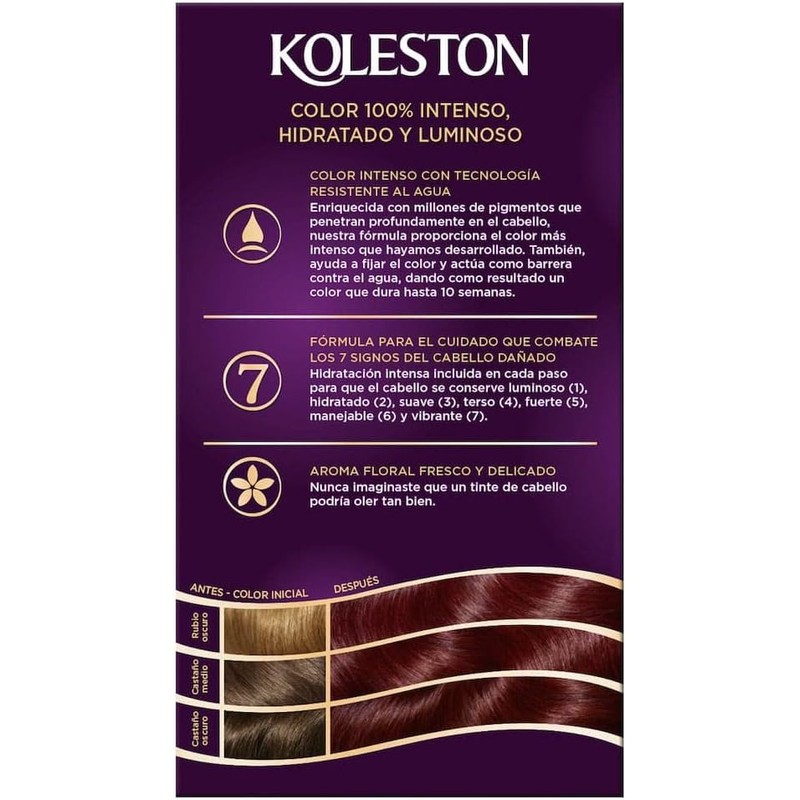 Koleston Tinte Permanente 46 Borgoña, 70 ml - Paquete de