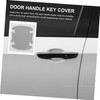 Alipis 3D Carbon Fiber Door Handle Stickers Scratch Car Cup