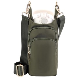 Stylish Water Bottle Carrier Sling Bag with Phone Pocket