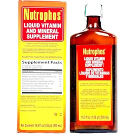Nutrophos Liquid Vitamin & Mineral Supplement 16.9 fl oz (500ml) Energy & Health