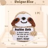 BelleVive Inspirational Positive Crochet Sloth - Handmade Little Memories Emotionally