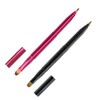 YongXiangPeng 2 Pcs Dual End Lipstick Brushes Portable Retractable Lip