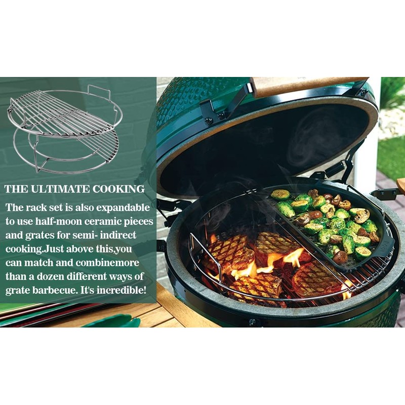 Perfect Fit for Big Green Egg 5-Piece Upgraded Replacement Kit