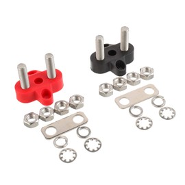 EPLZON M8 - Bloque de terminales de batería de 5/16 pulgadas, 2 unidades, 12-48 V CC, autobús para caravana, camión, campamento, barco