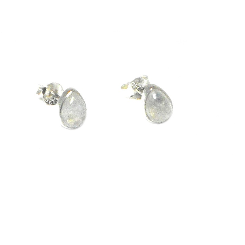 Art Gecko Moonstone Teardrop Earrings Sterling Silver 5x7mm (MST0610172), Sterling