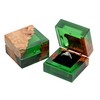 GOGOJSM Wedding Ring Box,Sage Green Engagement Ring Box for Proposal