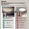 AOMEI 20-inch Round 3CCT Adjustable Ceiling Light - 50W 3000K/4000K/6000K