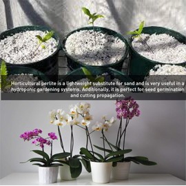 PVP Industries Organic Perlite Planting Soil Additive, White, 4-Cubic Feet (2-Pack)