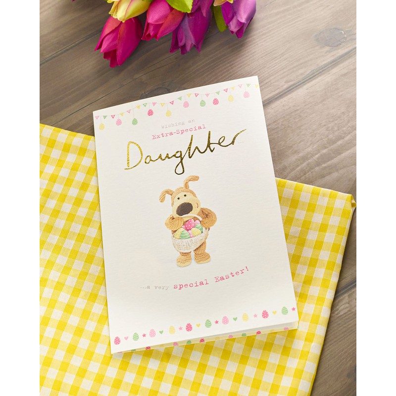 Boofle Daughter Easter Card with Envelope, Cute Design