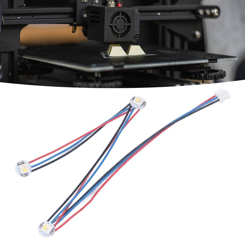 RGBW Mini Button PCB LED with PTFE Cable, Durable, DC5V,
