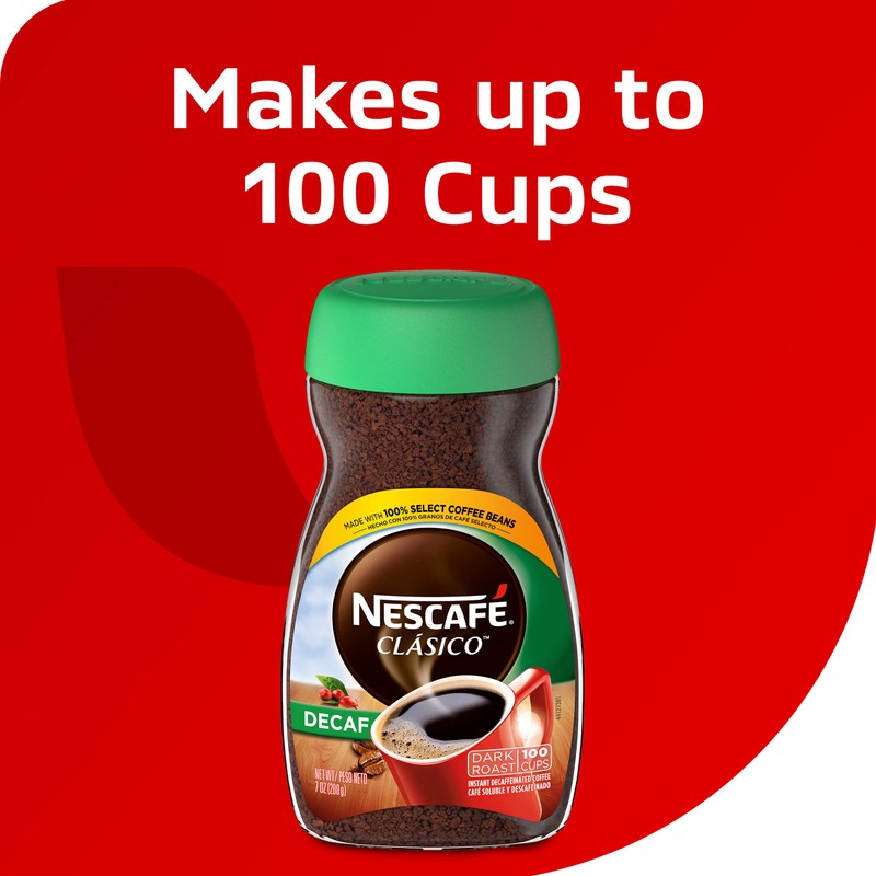 NESCAFE CLASICO Decaf Instant Coffee (Pack of 4)