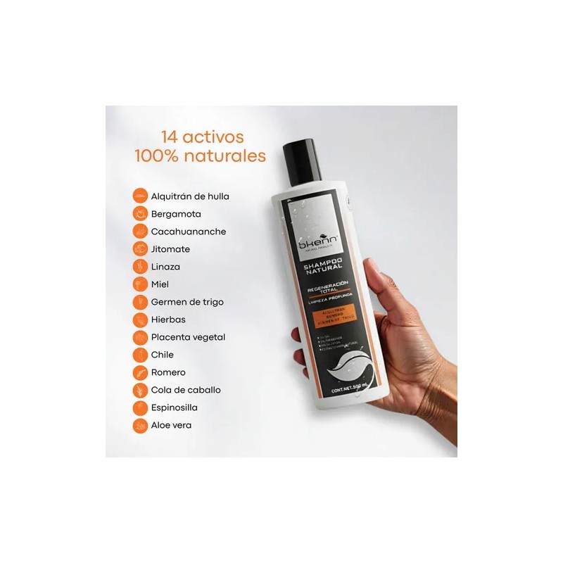 Shampoo Base Alquitrán 500 Ml Regenerador Capilar, Anti Caída, Caspa,