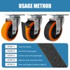 Cuttable Luggage Wheel Covers,12pcs Silicone Luggage Wheel Protector Covers Self-Adhesive,