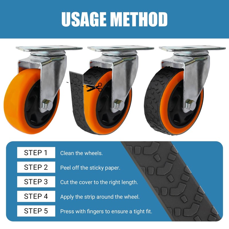 Cuttable Luggage Wheel Covers,12pcs Silicone Luggage Wheel Protector Covers Self-Adhesive,