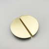 Autuwintor Gold Half Moon Drawer Pulls, Semi Circle Pulls 2.52-Inch