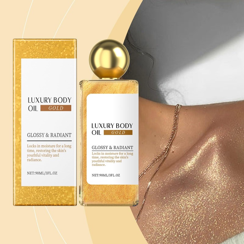 Moisturizing Skin Care Oil (Gold, 90ml)
