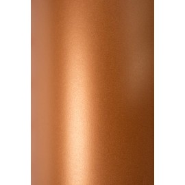 Netuno Sirio Pearl Copperplate Fine Paper Glossy Pearlescent Paper 10 Sheets Copper Red DIN A5 14.8 x 21 cm 125 g Glossy Pearlescent Paper Effect Paper for Wedding Birthday Christmas Christening
