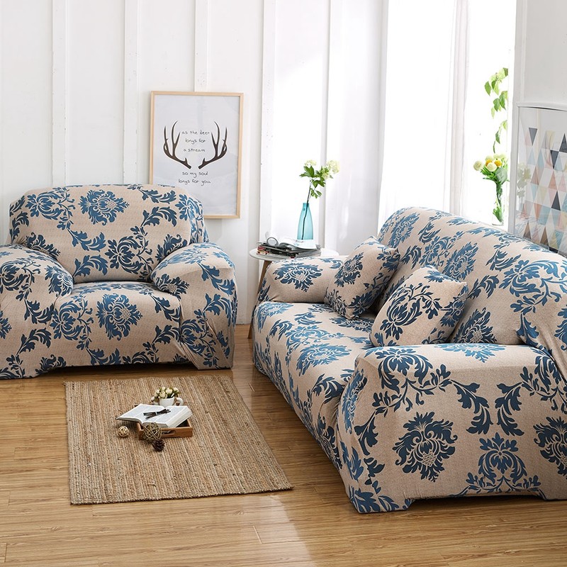 Waterproof Elastic Dustproof Slipcover Sofa Cover Cushion Protector (For 4