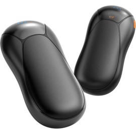 JIJ Rechargeable Hand Warmers 2 Pack - 8000mAh Electric Hand Warmers, Instant 2s Heating, 3 Heat Levels with Digital Display, Safe Gift for Men & Women – Camping, Hiking, Golf, Hunting, Birthday