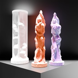 Couple Candle Mold Portrait Candle Mold Resin Casting Mold Resin Making Molds Silicone Mold for Candle Home Decorate Mold 3D Animal Mold Candle Making Mold